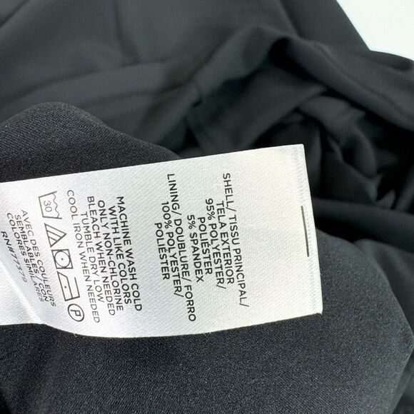 Ann Taylor Dress Womens 16 Black Short sleeve A Line Flare Crewneck Mature - Picture 6 of 11